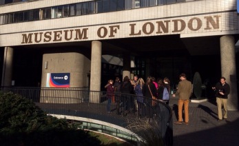 Class in front of the Museum of London
