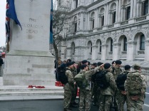 Army Cadet Force members by the Cenotaph