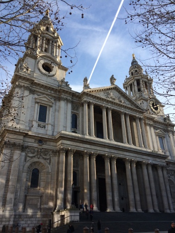 The west entrance to St Paul's Cathedral
